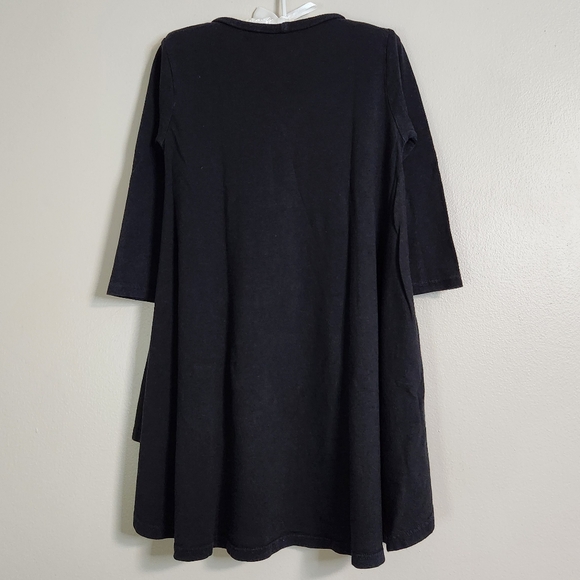 🔥FINAL💲⬇️Lauren Moshi Black High/Low Bow Print Dress, Size 2-4 ~ VGUC - Picture 3 of 11